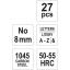 Tähematriits 8mm 27tk. A-Z+& 6863