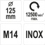 Terashari ketaslõikurile 125mm M14 INOX YT-47612