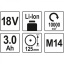 Akunurklihvija 125mm 18V, kaks akut ja laadia 82828(82826)