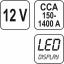 Aku koormustester 12V LED 150-1400Ah 8311 (8310) e