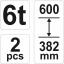 Autopukk 6T komplektis 2tk 382-600 17312 h